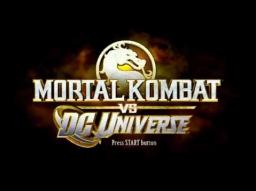 Mortal Kombat vs. DC Universe Title Screen